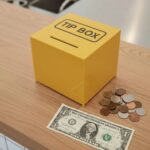 Kare Tipbox - Bahşiş Kutusu Sarı - 14x14xh13cm - Görsel 4