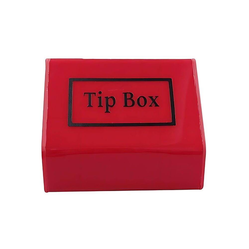 tip-box-kirmizi-10x15x12 Tipbox Bahşiş Kutusu Kırmızı 15x10xh12cm