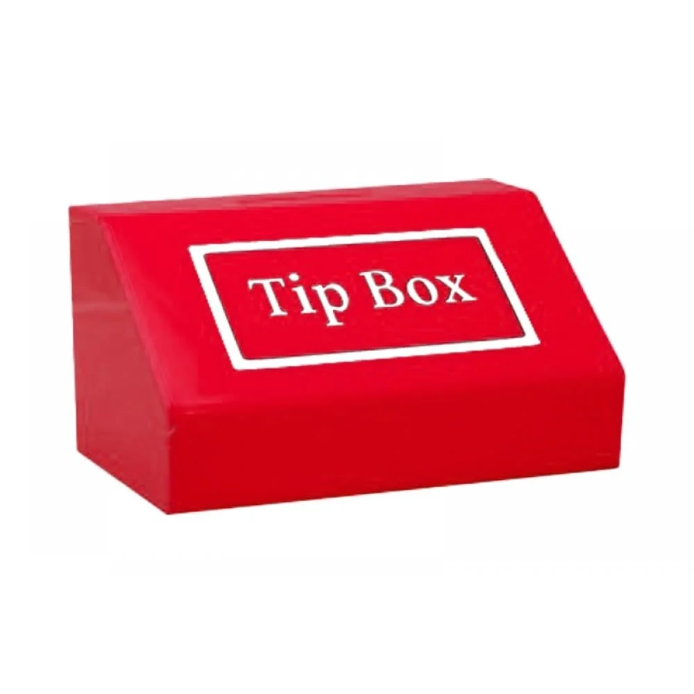 tip-box-kirmizi-20x13x12 Tipbox Bahşiş Kutusu Kırmızı 20x13xh12cm