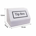 Tipbox - Bahşiş Kutusu Opak Beyaz - 15x10xh12cm - Görsel 2