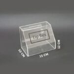 Tipbox - Bahşiş Kutusu Şeffaf - 15x10xh12cm - Görsel 2