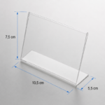 L Tipi Pleksi Föylük Etiketlik Yatay A7 (10.5x7.5cm) - Görsel 2