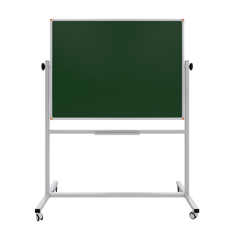 PAN531 YEŞİL Emaye Yüzey 360° Dönerli Mobil Yazı Tahtası 90x120cm Yeşil