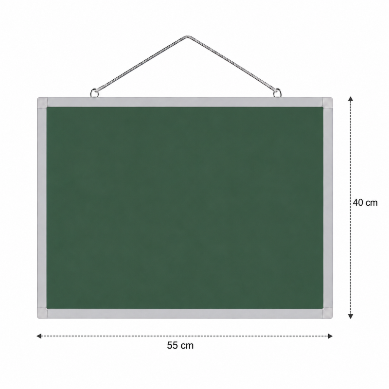askılı-tahta-40x55-yesil Askılı Yazı Tahtası 40x55cm Yeşil