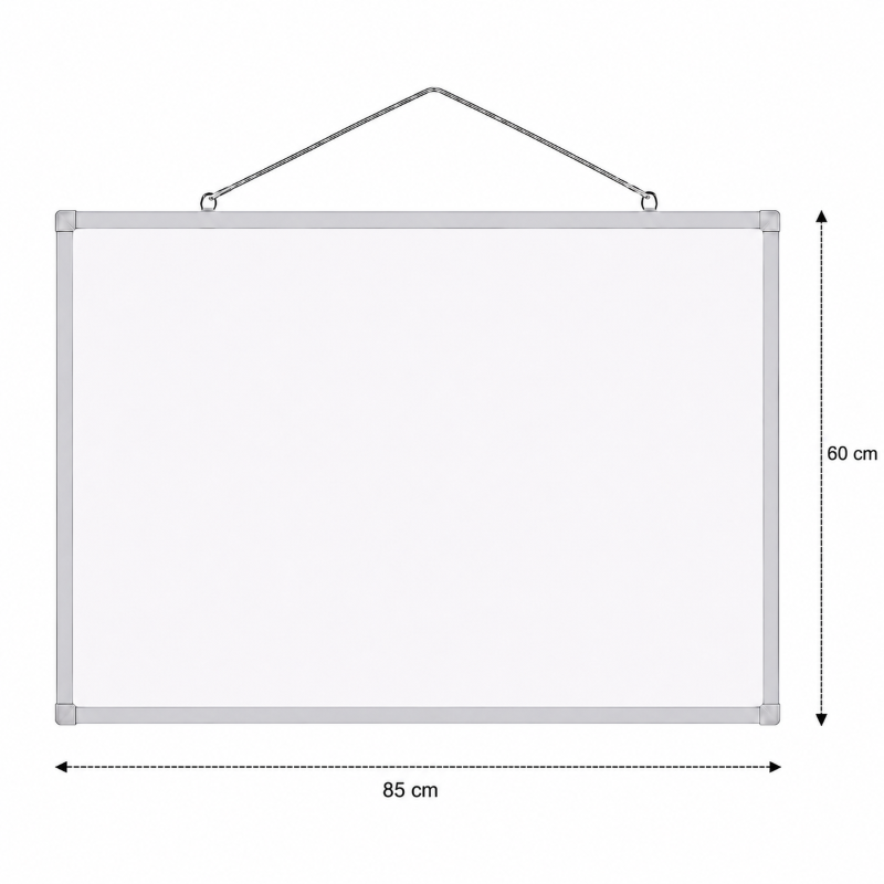 askılı-tahta-60x85 Askılı Yazı Tahtası 60x85cm Beyaz