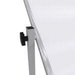 Emaye Yüzey 360° Dönerli Mobil Yazı Tahtası 120x120cm Beyaz - Görsel 6