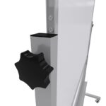 Emaye Yüzey 360° Dönerli Mobil Yazı Tahtası 120x120cm Beyaz - Görsel 7