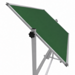 Emaye Yüzey 360° Dönerli Mobil Yazı Tahtası 120x140cm Yeşil - Görsel 5