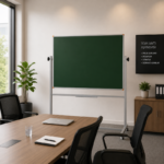 Emaye Yüzey 360° Dönerli Mobil Yazı Tahtası 90x120cm Yeşil - Görsel 2