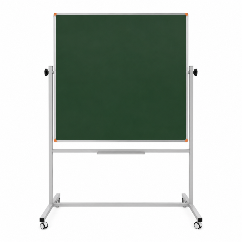 pan 532Y Emaye Yüzey 360° Dönerli Mobil Yazı Tahtası 120x120cm Yeşil