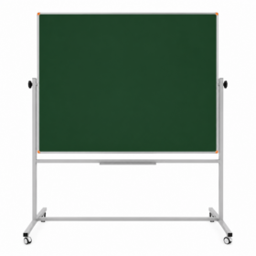 Emaye Yüzey 360° Dönerli Mobil Yazı Tahtası 120x140cm Yeşil