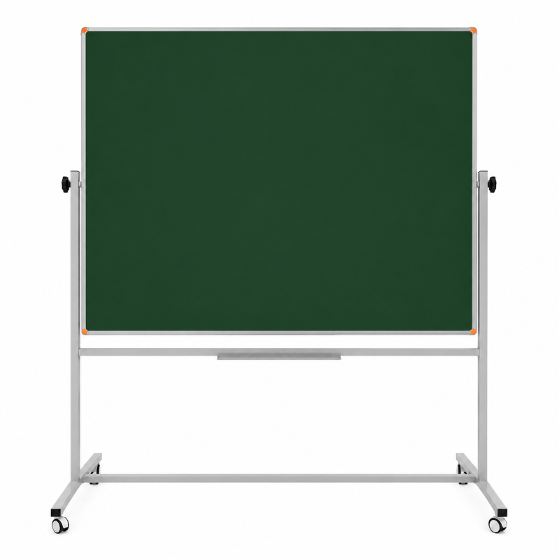 pan 533y Emaye Yüzey 360° Dönerli Mobil Yazı Tahtası 120x140cm Yeşil