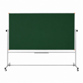 Emaye Yüzey 360° Dönerli Mobil Yazı Tahtası 120x200cm Yeşil