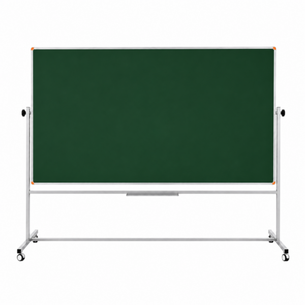 Emaye Yüzey 360° Dönerli Mobil Yazı Tahtası 120x200cm Yeşil