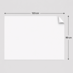 Elektrostatik Kağıt Tahta 90x120cm - Beyaz 2'li - Görsel 2