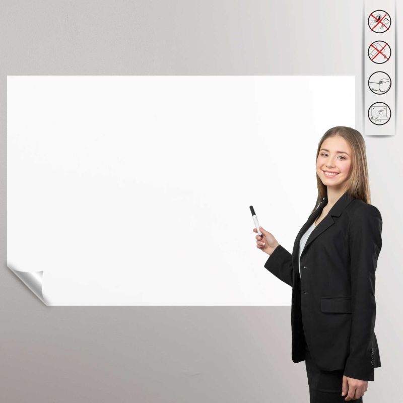 elektrostatik kağıt tahta Elektrostatik Kağıt Tahta 100x60cm - Beyaz 10'lu