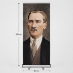 Atatürk Poster Baskılı Roll Up Banner 85x200cm No:2