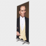Atatürk Poster Baskılı Roll Up Banner 85x200cm No:2 - Görsel 2