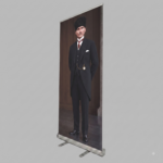 Atatürk Poster Baskılı Roll Up Banner 85x200cm No:6 - Görsel 2
