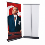 Atatürk Poster Baskılı Pro Roll Up Banner 100x200cm No:1 - Görsel 2