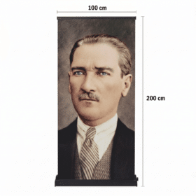 Atatürk Poster Baskılı Pro Roll Up Banner 100x200cm No:2