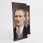 Atatürk Poster Baskılı Pro Roll Up Banner 100x200cm No:2 - Görsel 3