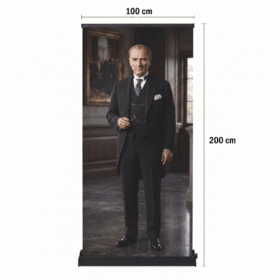 Atatürk Poster Baskılı Pro Roll Up Banner 100x200cm No:5