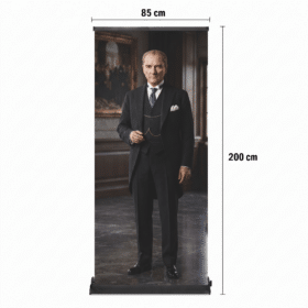 Atatürk Poster Baskılı Pro Roll Up Banner 85x200cm No:5