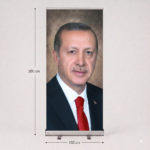 Cumhurbaşkanı Poster Baskılı Roll Up Banner 100x200cm No:3