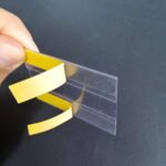C Tipi Yapışkanlı PVC Şeffaf Etiketlik 6x4cm - Görsel 2