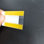 C Tipi Yapışkanlı PVC Şeffaf Etiketlik 6x4cm - Görsel 3