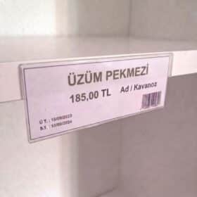 Cep Tipi Yapışkanlı Şeffaf Etiketlik 10x3cm