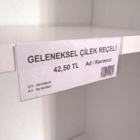 Cep Tipi Yapışkanlı Şeffaf Etiketlik 10x5cm