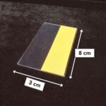 Cep Tipi Yapışkanlı Şeffaf Etiketlik 8x3cm (U Tipi) - Görsel 3