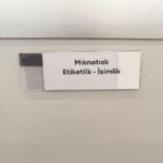 Cep Tipi Mıknatıslı Şeffaf Etiketlik 8x3cm (U Tipi) - Görsel 4